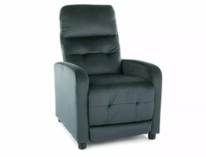 FOTOLIU CONFORTABIL STIL OTUS, VERDE BLUVEL 78, TAPITERIE DIN CATIFEA, CU FUNCTIE DE RABATARE, STIL MODERN