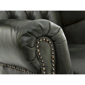 FOTOLIU DE LUX CHESTERFIELD KINGFIELDS, DIN PIELE NATURALA, CULOARE VERDE, ARTIM SELECTION - Img 3