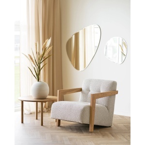 FOTOLIU DE RELAXARE CARACAS, DIN LEMN SI TEXTIL, CULOARE BEJ, HOUSE NORDIC - Img 8