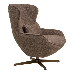 FOTOLIU DE RELAXARE ROTATIV BLENHEIM, DIN METAL SI TEXTIL, CULOARE MARO, HOUSE NORDIC - Img 4