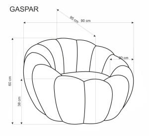FOTOLIU GASPAR 2, GALBEN MUSTAR, TAPITERIE DIN STOFA FINA, STIL MODERN - Img 2