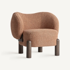 FOTOLIU JANVI, REALIZAT DIN LEMN DE FRASIN SI TEXTIL, CULOARE CARAMIZIU, REALIZAT MANUAL, VICAL HOME