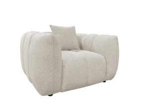FOTOLIU JEZEBEL FANCY, 214176, CREM, CONFECTIONAT DIN PAL, SPUMA, LEMN DE PIN SI 100% POLIESTER, STIL MODERN - Img 2