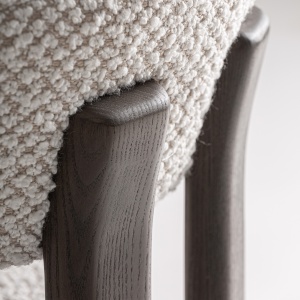 FOTOLIU KELAN, REALIZAT DIN LEMN DE FRASIN SI TEXTIL, CULOARE BEJ/GRI, REALIZAT MANUAL, VICAL HOME - Img 5