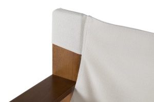 FOTOLIU LIVING DE RELAXARE SALOR 76CM, REALIZAT DIN LEMN SI TEXTIL, CULOARE ALB/NATUR, GINER Y COLOMER - Img 5