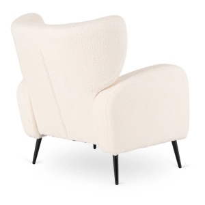 FOTOLIU LIVING NICO, REALIZAT DIN METAL SI TEXTIL BOUCLE, CULOARE CREM, ARTIM MEBLE - Img 5