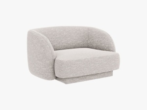 FOTOLIU MILEY, ARGINTIU, CU TAPITERIE DIN TEXTIL CHENILLE, MICADONI - Img 2
