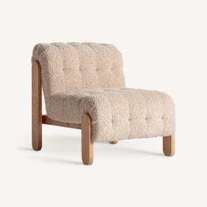 FOTOLIU NEYPRAT 35602, BEJ SI NATURAL, CONFECTIONAT DIN LEMN DE PIN, SPUMA SI POLIESTER, STIL MODERN