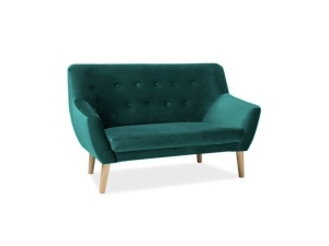 FOTOLIU NORDIC 2, VERDE BLUVEL 78/FAG, TAPITERIE DIN CATIFEA SI PICIOARE DIN LEMN