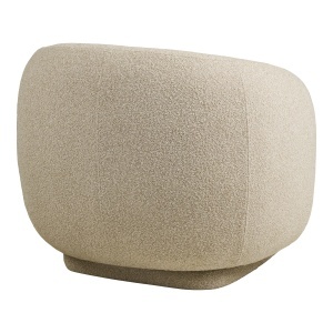 FOTOLIU ROTATIV HAWKES, DIN LEMN SI TEXTIL BOUCLE, CULOARE NISIPIU, HOUSE NORDIC - Img 5