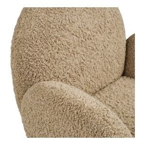 FOTOLIU ROTATIV MESSINA, DIN LEMN SI TEXTIL BOUCLE, CULOARE MARO DESCHIS, HOUSE NORDIC - Img 7