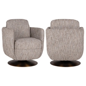FOTOLIU ROTATIV TURNER, S4576, BEJ KAKI, CONFECTIONATA DIN PLACAJ, METAL, SPUMA, LEMN SI 100% POLIESTER, STIL MODERN