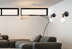 Lampă de perete Metal Rose Gold 392205 - Img 3