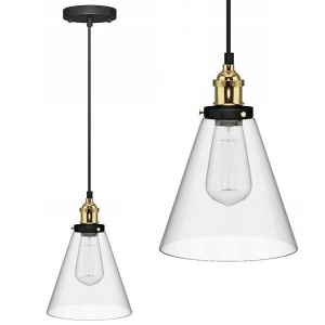 Lampa DE TAVAN SUSPENDABILA din sticla Verto A Transparent APP042-1CP - Img 1