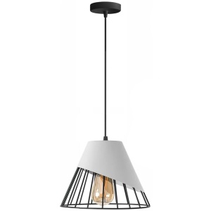 LAMPA DE TAVAN SUSPENDABILA METAL alb APP228-1CP - Img 2