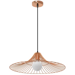 Lampa DE TAVAN SUSPENDABILA Plata rotunda Loft roz Aurie APP483-1CP - Img 2