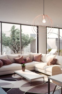 LAMPA GEOMETRICA ROSE GOLD APP427-1CP - Img 2