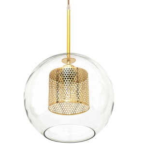 Lampa SUSPENDABILA din sticla Auriu loft APP554-1CP 20cm - Img 3