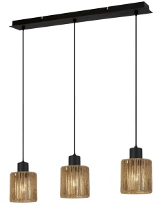Lampă suspendată APP1821-3CP NATURE BLACK - Img 1