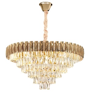 Lampă suspendată Cristal G061-CP 80CM GOLD - Img 1