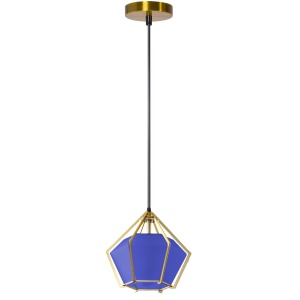 Lampă suspendată de tavan albastra Diamant APP452-1CP - Img 2