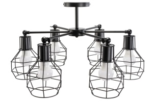 Lampă suspendată de tavan din metal Loft APP735-6C - Img 2