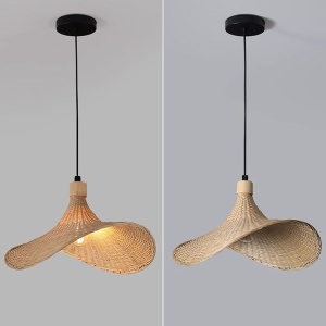 LAMPĂ SUSPENDATĂ DIN BAMBUS APP1642-1CP 30cm - Img 4