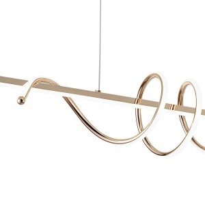Lampă suspendată LED G065-CP Gold - Img 3