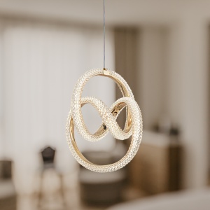 Lampă suspendată LED G068-CP Gold - Img 4