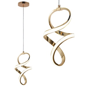 Lampă suspendată LED G074-1CP Gold - Img 1