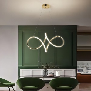 Lampă suspendată LED G081-1CP Gold - Img 3