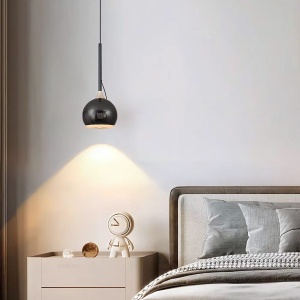 Lampă suspendată LED G087-1CP BLACK CHROME - Img 3