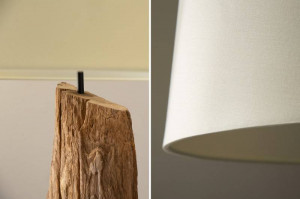 LAMPADAR , BARRACUDA 177CM, COD 41046, DIN LEMN SI BAZA DE METAL - Img 4