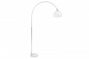 LAMPADAR BIG BOW ALB/ARGINTIU 135/157 CM COD 40770 DESIGN MODERN - Img 6