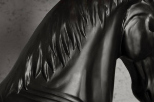 LAMPADAR DEOSEBIT, BLACK BEAUTY, DIN METAL SI TEXTIL - Img 5