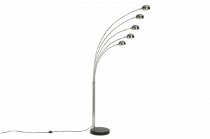 LAMPADAR FIVE LIGHTS CROM 200CM DIN METAL SI MARMURA COD 7365 - Img 6