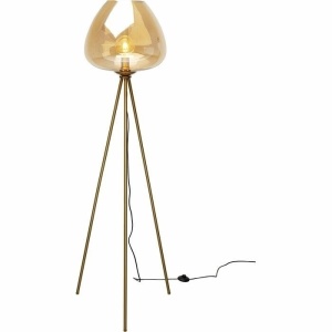 LAMPADAR SPHERE 146, CHIHLIMBAR, CONFECTIONAT DIN OTEL SI STICLA, STIL MODERN