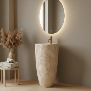 LAVOAR FREESTANDING ANYA SAVANA MATT, 83 CM, DIN CERAMICA, CALITATE SUPERIOARA - Img 6