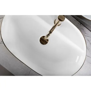 LAVOAR PENTRU BLAT REA AURA 61, ALB/AURIU PERIAT, CALITATE SUPERIOARA - Img 5