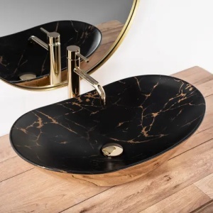 LAVOAR PENTRU BLAT REA ROYAL IN BLACK MARBLE, CALITATE SUPERIOARA - Img 2