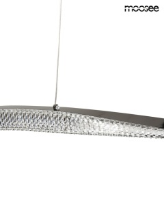 LUSTRA ANILLO 120, CROM/NEGRU, CONFECTIONATA DIN METAL SI ALUMINIU, STIL MODERN - Img 4