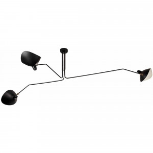 LUSTRA BLACK APP569-3C, DIAMETRU 120 MM, NEGRU, DIN OTEL SI METAL, STIL MODERN - Img 2