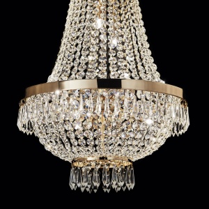 LUSTRA CAESAR SP6, AURIU, DIN CRISTAL, STIL CLASIC - Img 2