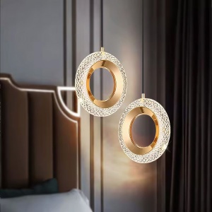 Lustră cu Cristale Suspendată G119-1CP GOLD - Img 2