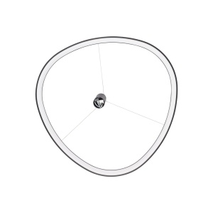 LUSTRA GEMINI SP D081, 81CM, NEGRU, DIN METAL SI POLICARBONAT, STIL MODERN - Img 2