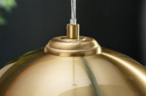 LUSTRA MODERNA 30CM, GOLDEN BALL , COD 39439, STIL MODERN, REALIZATA DIN METAL AURIU - Img 3