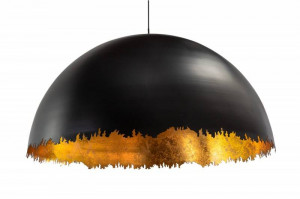 LUSTRA MODERNA 76CM, GLOW , COD 41764, STIL MODERN, REALIZATA DIN METAL IN NEGRU/AURIU - Img 7