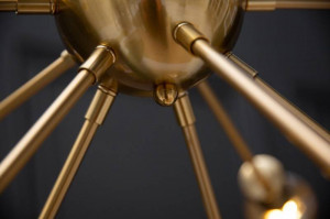 LUSTRA MODERNA, SPUTNIK 87CM, DIN METAL, DESIGN MODERN - Img 4