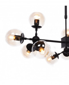 LUSTRA MODERNA, ZODIAK W12, DIN STICLA SI METAL, DESIGN DEOSEBIT - Img 2