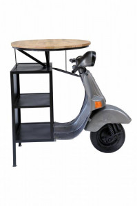 MASA BAR, SCOOTER 115CM, LEMN SI METAL, MODEL DEOSEBIT - Img 3
